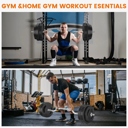 Adjustable Weight Dumbbell Set - 2 in 1 Free Weight Set with Connector - Dumbbells, Barbells for Full Body Workout and Muscle Toning